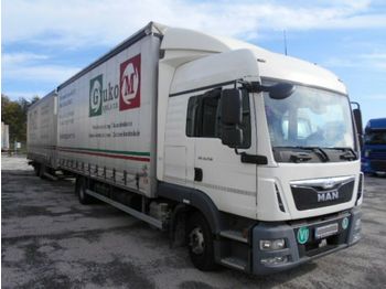 Kamion sa ceradom MAN TGL 12.250 EURO6 + Anhanger tandem: slika 1