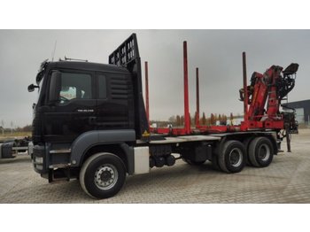 Kamion za prevoz drva MAN TGS 26.540 XL 6x4 Doll-Kurzholz, KESLA 2111Z: slika 1