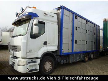 Kamion za prevoz stoke Renault 450 DXI  Menke 3 Stock Hubdach: slika 1
