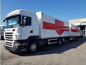Kamion za prevoz boca SCANIA R 440 Getränkewagen + 2-Achs Anhänger Schwenkw.: slika 1
