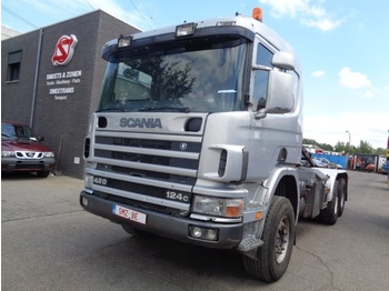 Kamion sa hidrauličnom kukom Scania 124 420 Lames Big axle: slika 1