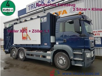 Kamion za smeće za prevoz smeća MAN TGS 26.320 Haller X2 + Zöller 1.1 Deutscher LKW: slika 1