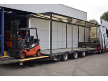 ESVE Forklift transport, 9000 kg lift, 2x Steering axel - Niska poluprikolica za prevoz