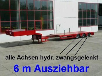Möslein 3 Achs Tieflader, ausziehbar 6 m, alle ach - Niska poluprikolica za prevoz