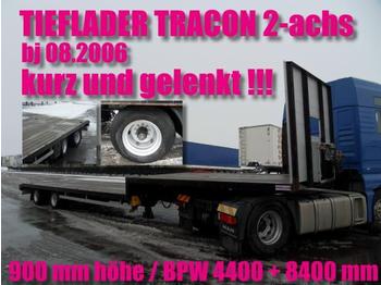  TRACON 2-achs / LENKACHSE / BPW / NL 28690 kg - Niska poluprikolica za prevoz