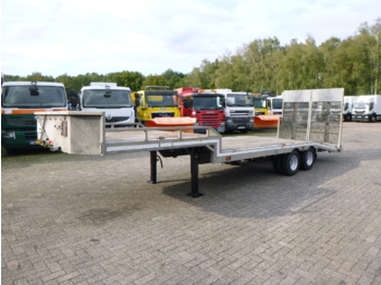 Veldhuizen Semi-lowbed trailer (light commercial) P37-2 + ramps + winch - Niska poluprikolica za prevoz