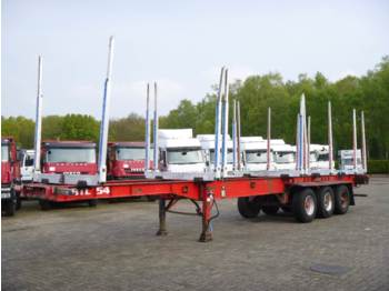 Dennison 3-axle wood trailer 13.6 m - Plato poluprikolica