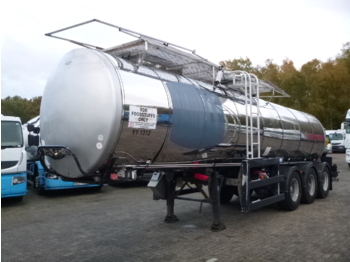 Clayton Food tank inox 23.5 m3 / 1 comp + pump - Poluprikolica cisterna