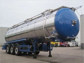 Feldbinder 32.000 l., 3 comp.+ Webasto, weight: 6.750 kg. - Poluprikolica cisterna