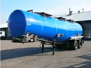 Maisonneuve Chemical tank Inox 31m3 / 3 comp. - Poluprikolica cisterna