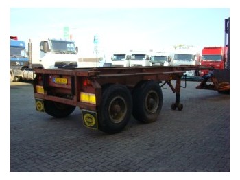 Netam-Freuhauf open 20 ft container chassis - Poluprikolica za prevoz kontejnera/ Poluprikolica sa promenjivim sandukom