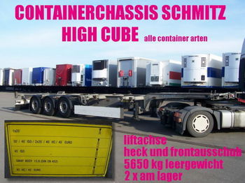 Schmitz SCF 24 G / HIGH CUBE 20/30/40/45 2x vorhanden - Poluprikolica za prevoz kontejnera/ Poluprikolica sa promenjivim sandukom