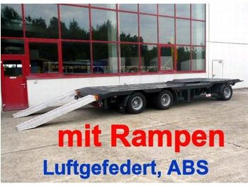 Meusburger 3 Achs Abstetzmuldenanhänger mit Rampen - Niska prikolica za prevoz