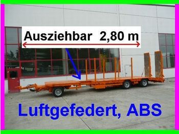 Müller-Mitteltal 3 Achs Tieflader  Anhänger 2,80 m ausziehbar - Niska prikolica za prevoz