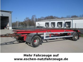 HKM G18 SZL, Schlitten, Luft, BPW  - Prikolica za prevoz kontejnera/ Prikolica sa promenjivim sandukom