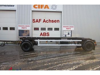 HUEFFERMANN 7,0m Container SAF Achsen Nutzlast 14.460 Kg. - Prikolica za prevoz kontejnera/ Prikolica sa promenjivim sandukom