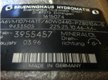 Brueninghaus Hydromatik A6VM107HA1T/60W0440-PZB010A-S - Hidraulični motor