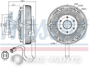 Glavčina za Kamion NISSENS Wheel hub (viscokoppeling 5010315928: slika 1