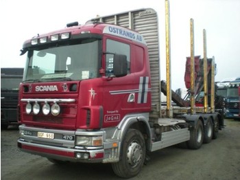 Scania 124 8X4 - Šumska prikolica