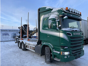Scania R730 6X4, Timber-truck, + Loglift 125S, 2017 - Šumska prikolica