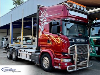 Scania R730 V8 Euro 6, 6x4, Retarder, Topline, Craneframe, Bullbar, Truckcenter Apeldoorn. - Šumska prikolica